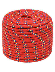 Corda multiuso 14 mm 100 m Rosso PP 1275 kg Carico massimo 2