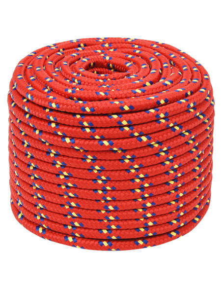 Corda multiuso 14 mm 100 m Rosso PP 1275 kg Carico massimo