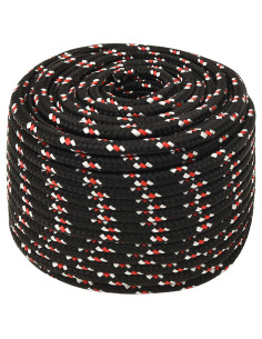 Corda multiuso 14 mm 100 m Nero e Rosso PP 2