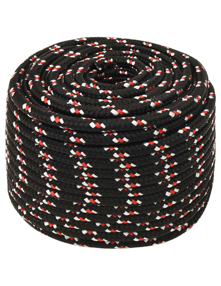 Corda multiuso 14 mm 100 m Nero e Rosso PP