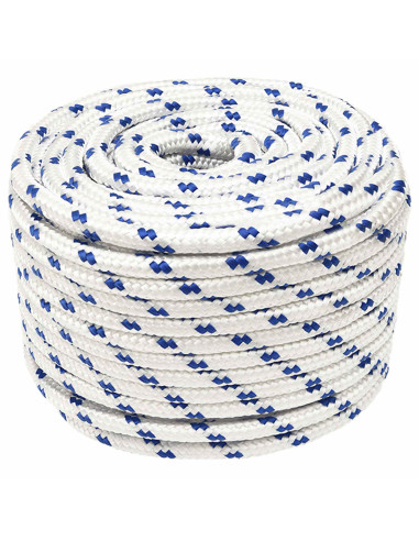 Corda multiuso 14 mm 100 m Bianco e Blu PP