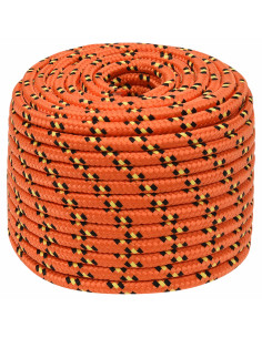 Corda multiuso 14 mm 100 m Arancione PP 1275 kg Carico massimo 2