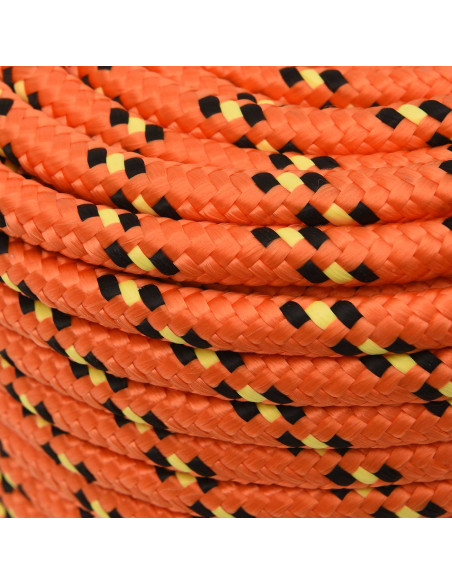 Corda multiuso 14 mm 100 m Arancione PP 1275 kg Carico massimo