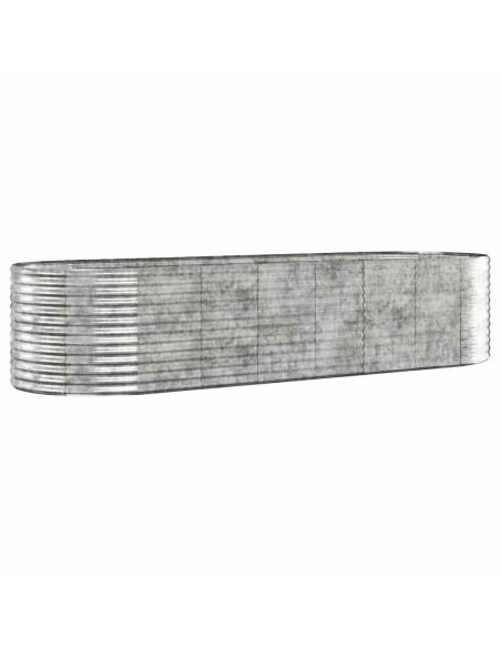 Letto Giardino Acciaio Zincato 322x100x68cm Argento