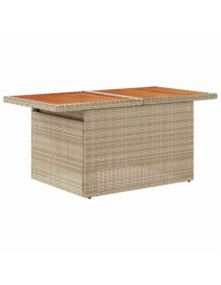 Set Divano da Giardino 8 pz beige e panna