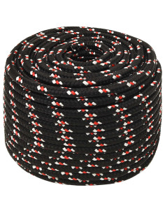 Corda multiuso 16 mm 25 m Nero e Rosso PP 2