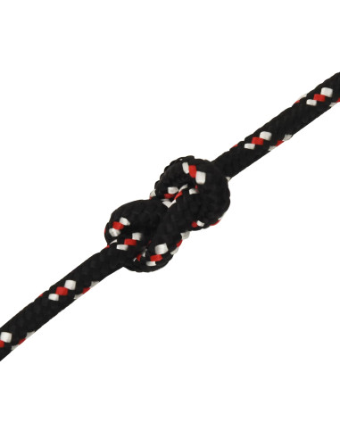 Corda multiuso 16 mm 25 m Nero e Rosso PP