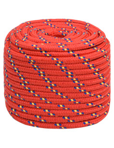 Corda multiuso 16 mm 100 m Rosso PP 1560 kg Carico massimo 2
