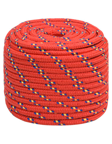 Corda multiuso 16 mm 100 m Rosso PP 1560 kg Carico massimo