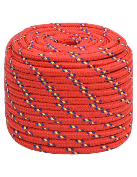 Corda multiuso 16 mm 100 m Rosso PP 1560 kg Carico massimo