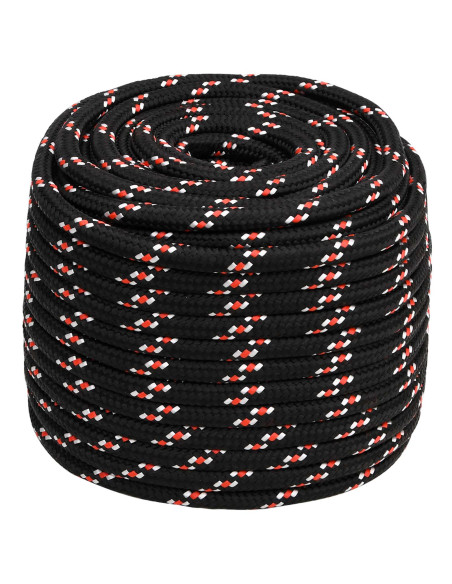 Corda multiuso 16 mm 100 m Nero e Rosso PP