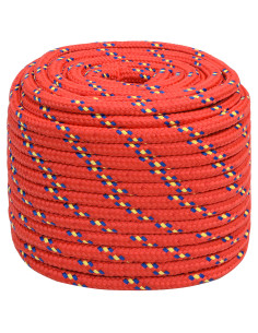 Corda multiuso 18 mm 100 m Rosso PP 1995 kg Carico massimo 2