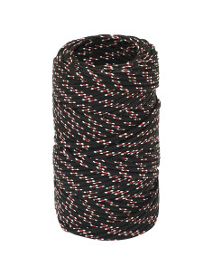 Corda multiuso 2 mm 100 m Nero e Rosso PP 27 kg Carico massimo 2