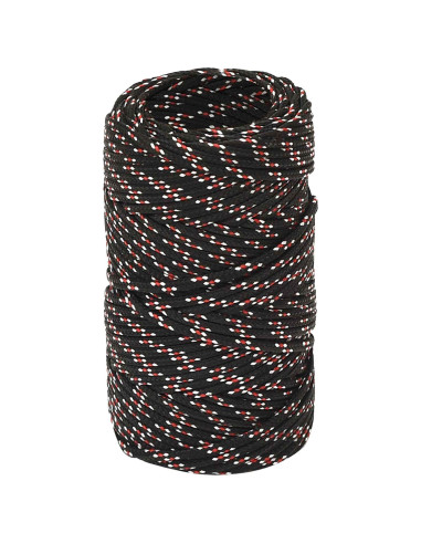 Corda multiuso 2 mm 100 m Nero e Rosso PP 27 kg Carico massimo