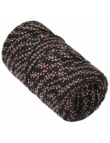 Corda multiuso 2 mm 100 m Nero e Rosso PP 27 kg Carico massimo
