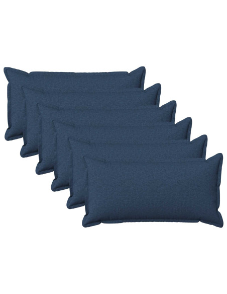 Federa 6 pcs HOUTEN Blu 40 x 70 cm Lino