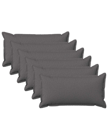 Federa 6 pcs HOUTEN Grigio Chiaro 40 x 70 cm Lino