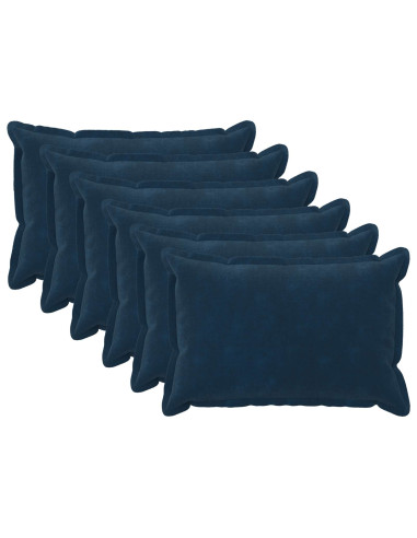 Federa 6 pcs HOUTEN Blu 40 x 60 cm Fleece in microfibra