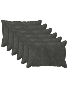 Federa 6 pcs HOUTEN Antracite 40 x 60 cm Fleece in microfibra