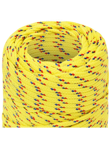 Corda multiuso 2 mm 500 m Giallo PP 27 kg Carico massimo