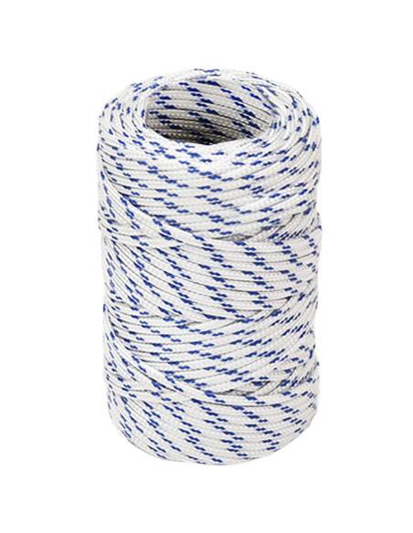 Corda multiuso 2 mm 500 m Bianco e Blu PP 27 kg Carico massimo