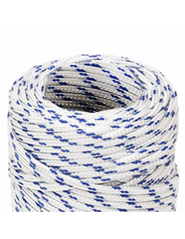 Corda multiuso 2 mm 500 m Bianco e Blu PP 27 kg Carico massimo