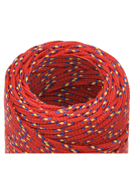 Corda multiuso 2 mm 50 m Rosso PP 27 kg Carico massimo
