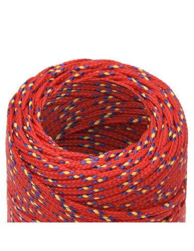 Corda multiuso 2 mm 50 m Rosso PP 27 kg Carico massimo
