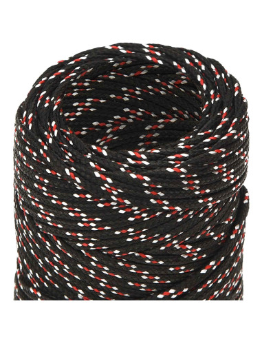 Corda multiuso 2 mm 250 m Nero e Rosso PP 27 kg Carico massimo