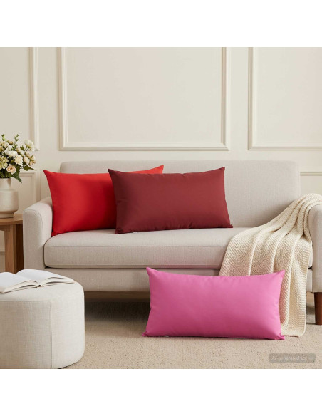 Cuscino con cuscino HEERLEN 6 pz Rosso Poliestere