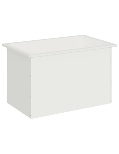 Fioriera da giardino con LED Bianco 50 x 80 x 48 cm Acciaio