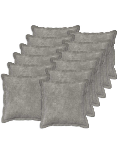 Cuscino HOUTEN 12 pz Grigio Chiaro Fleece in microfibra