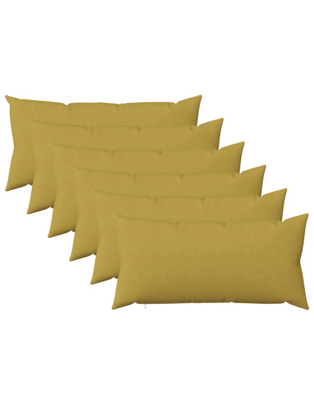 Cuscino con cuscino HEERLEN 6 pz Verde chiaro Tessuto