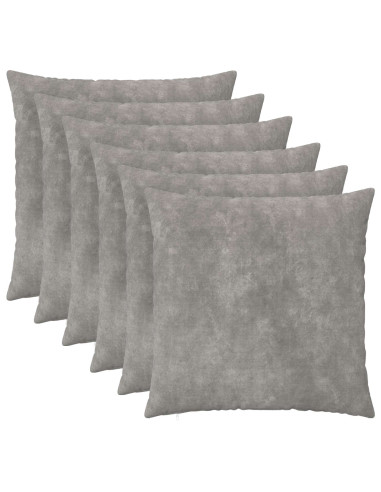 Federa 6 pcs HEERLEN Grigio Chiaro 65 x 65 cm