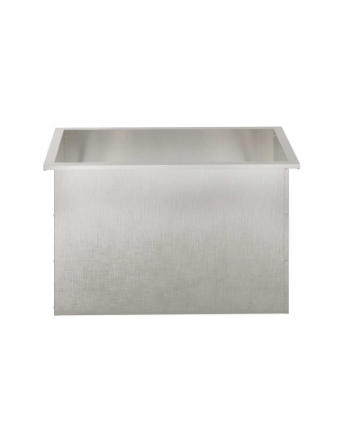 Fioriera da giardino con LED Argento 50 x 80 x 48 cm