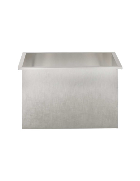 Fioriera da giardino con LED Argento 50 x 80 x 48 cm