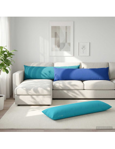Cuscino con cuscino HEERLEN Blu Reale 40 x 145 cm Poliestere