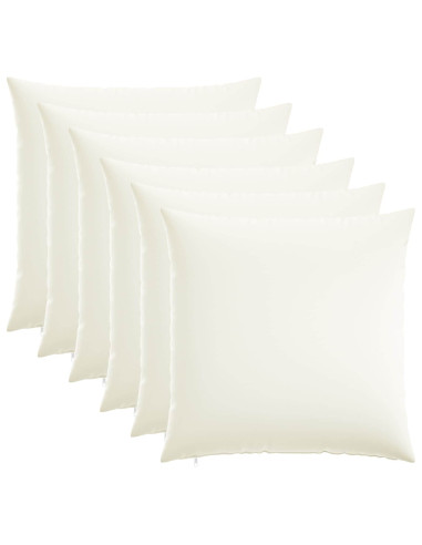 Federa 6 pz HEERLEN Bianco 65 x 65 cm Tessuto