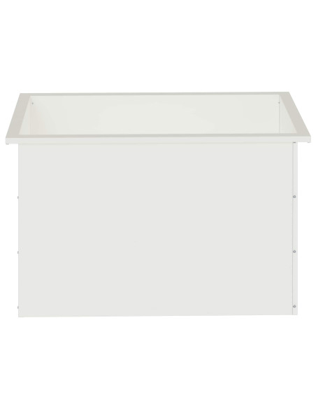 Fioriera da giardino con LED 2 pz Bianco 50 x 80 x 48 cm