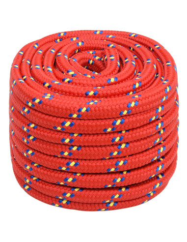 Corda multiuso 20 mm 25 m Rosso PP 2400 kg Carico massimo