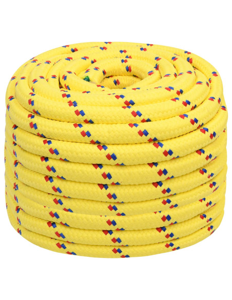 Corda multiuso 20 mm 25 m Giallo PP 2400 kg Carico massimo