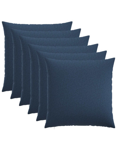 Federa 6 pz HEERLEN Blu 70 x 70 cm Tessuto