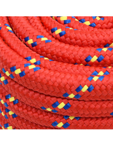 Corda multiuso 20 mm 100 m Rosso PP 2400 kg Carico massimo