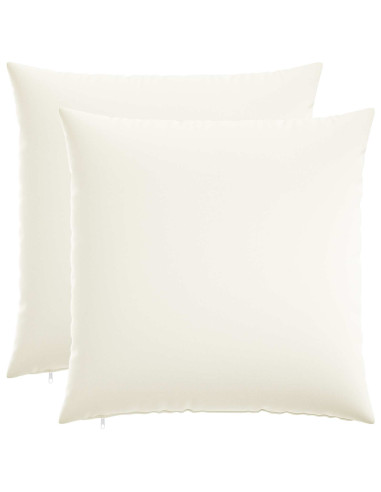 Federa 2 pz HEERLEN Bianco 70 x 70 cm Tessuto