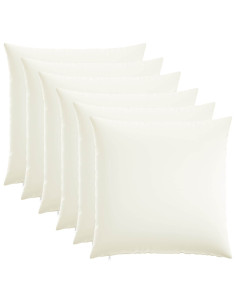 Federa 6 pz HEERLEN Bianco 70 x 70 cm Tessuto 2