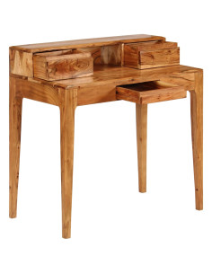 Scrivania con Cassetti in Legno Massello 88x50x90 cm 2