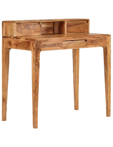 Scrivania con Cassetti in Legno Massello 88x50x90 cm
