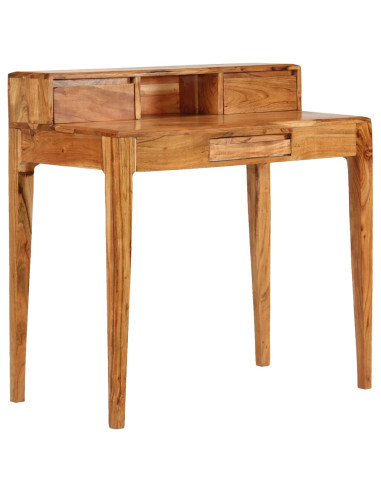 Scrivania con Cassetti in Legno Massello 88x50x90 cm