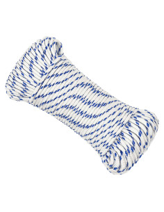 Corda multiuso 3 mm 50 m Bianco e Blu PP 67,5 kg Carico massimo 2