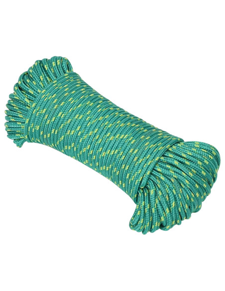 Corda multiuso 3 mm 250 m Verde PP 67,5 kg Carico massimo